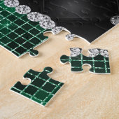 Puzzle Custom Irish Dance Redhead Girl Green, Noir (Côté)