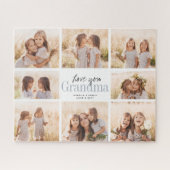 Puzzle Custom Love You Grand-mère Petits-enfants Collage  (Horizontal)