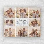 Puzzle Custom Love You Grand-mère Petits-enfants Collage<br><div class="desc">Je t'aime grand-mère ! Beau collage photo de famille moderne cadeau pour une grand-mère bien-aimée combine écriture manuscrite fantasque avec typographie et mise en page moderne. Remplissez ce puzzle personnalisé avec 8 photos de famille préférées de petits-enfants, de mariages et d'autres événements de la vie et apporter un sourire au...</div>