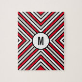 Puzzle Custom Monogrammed Difficulté Geometric (Vertical)