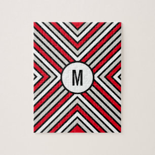 Puzzle Custom Monogrammed Difficulté Geometric