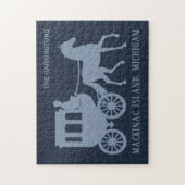 Puzzle Custom Name & Text Mackinac Island (Vertical)