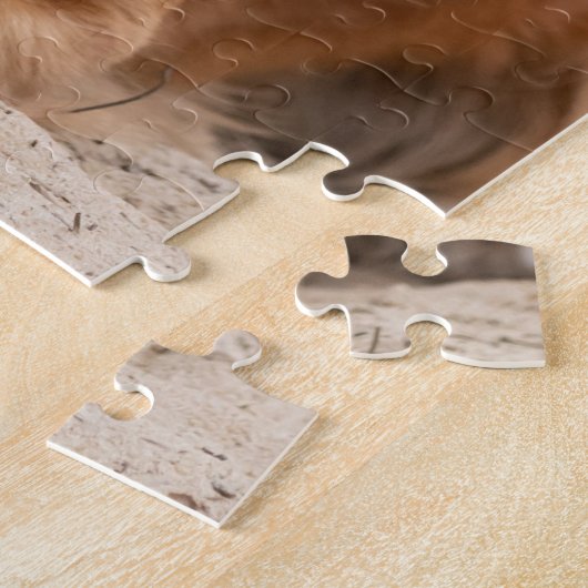 Puzzle Custom Pet Dog Paw Print 3 Cute Photo Collage (Côté)