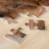 Puzzle Custom Pet Dog Paw Print 3 Photo Collage (Côté)