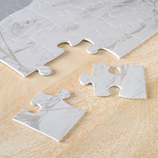 Puzzle Custom Pet Dog Photo and Script Font Name (Côté)