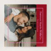 Puzzle Custom Photo & Text Romantic Gift - Personalized  (Horizontal)