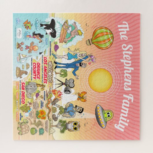 Puzzle Custom Sunny Sud Californie (Horizontal)