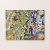 Puzzle Custom Text Zion Animal Deer Colorful Landscape (Horizontal)