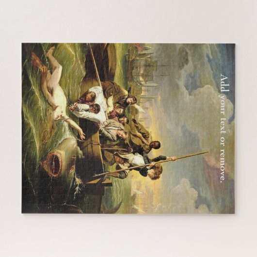 Puzzle Custom, "Watson and the Shark" John Copley, 1782. (Horizontal)