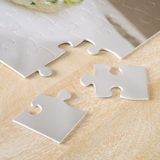 Puzzle Custom Wedding Monogram Photo Collage (Côté)