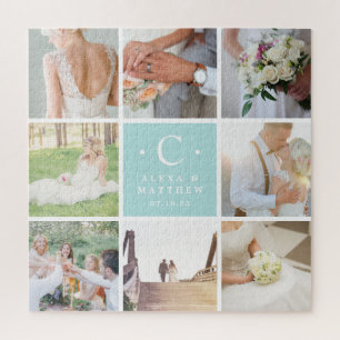 Puzzle Custom Wedding Monogram Photo Collage