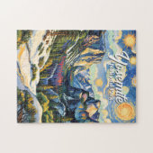 Puzzle Custom Yosemite Tunnel View Winter Van Gogh Style (Horizontal)