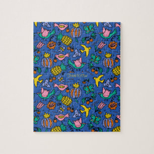 Puzzle Customisé coloré mignon fruité été