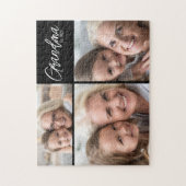Puzzle Customizable Grandma Established Year 3 Photo (Vertical)