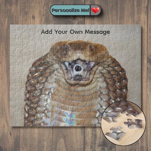 Puzzle Customizable Spitting Cobra (Venomous Snake)