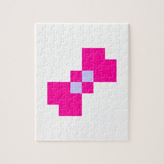 Puzzle Cute 8 bits Pixel Bow (Vertical)