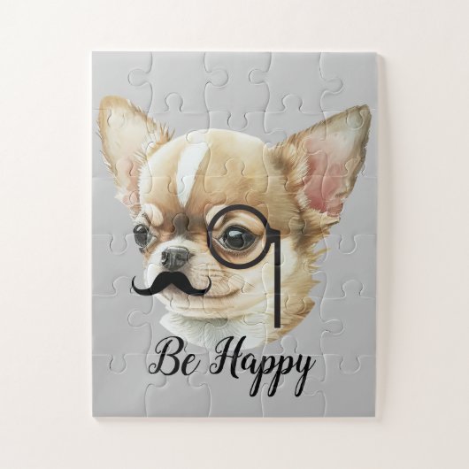 Puzzle Cute Amoureux des chiens Chihuahua (Vertical)