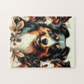 Puzzle Cute Australian Shepherd Peinture (Horizontal)