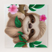 Puzzle Cute Baby Sloth Hanging in a Tree (Horizontal)