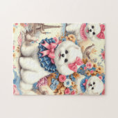 Puzzle Cute Bichon Frisé (Horizontal)