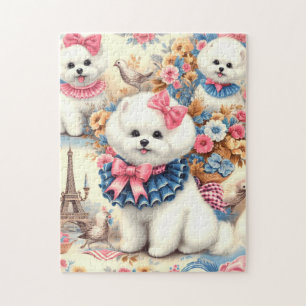 Puzzle Cute Bichon Frisé