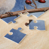 Puzzle Cute Bird Oregon Junco et les baies d'hiver (Côté)