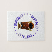 Puzzle Cute Buffalo with Beef on Weck and Buffalo Wings (Horizontal)