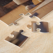 Puzzle Cute Bunny Scientist Celebrating Project Complete  (Côté)