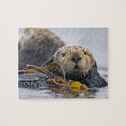 Puzzle Cute California Sea Otter (Horizontal)