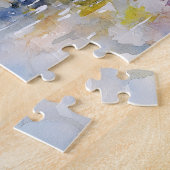 Puzzle Cute canard avec Fleurs Aquarelle (Côté)