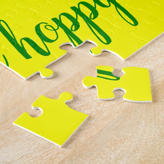 Puzzle Cute Cartoon Frogs Hearts Cheerful Colorful (Côté)