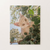 Puzzle Cute Cat Kitten escalade dans un Eucalyptus Tree - (Vertical)
