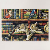 Puzzle Cute Cat Stwood dans le livre Nook Animal