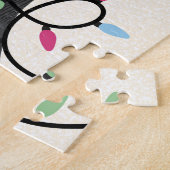 Puzzle Cute cat with lights and tree-topper Christmas (Côté)