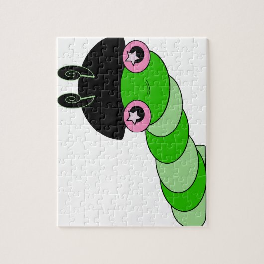 Puzzle Cute Caterpillar (Vertical)
