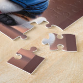 Puzzle Cute Chat Avec Équipe De Football T Chemise (Côté)