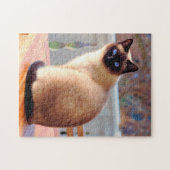 Puzzle Cute chat siamese (Horizontal)