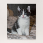 Puzzle Cute chaton noir et blanc (Vertical)