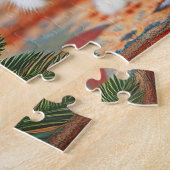 Puzzle Cute chatons avec le Père Noël et casquettes de re (Côté)