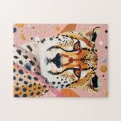 Puzzle Cute Cheetah Rose or Pop Art (Horizontal)