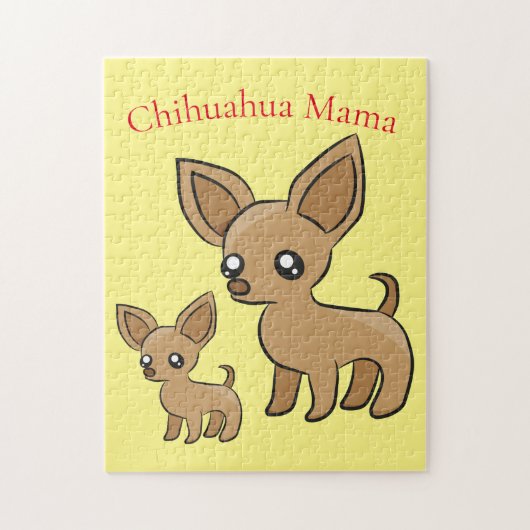 Puzzle Cute Chihuahua Mama Art Thunder_Cove (Vertical)