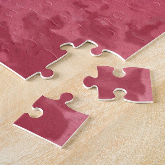 Puzzle Cute Chihuahua Portrait sur pastel fuchsia (Côté)