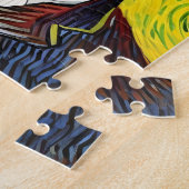 Puzzle Cute Coloré Van Gogh Chat (Côté)