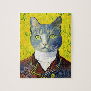 Puzzle Cute Coloré Van Gogh Chat