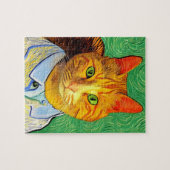 Puzzle Cute Coloré Van Gogh Chat (Horizontal)