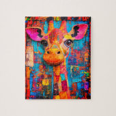 Puzzle Cute Colorful Giraffe (Vertical)