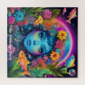 Puzzle Cute Cosmic Abstraite fille Surreal Arc-en-ciel (Horizontal)