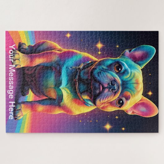 Puzzle Cute Cosmic Chien Chien Coquelicot Vibrant Arc En  (Horizontal)