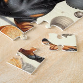 Puzzle Cute Dachshund Motif (Côté)