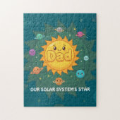 Puzzle Cute Dad Solar System Star Space Cartoon (Vertical)